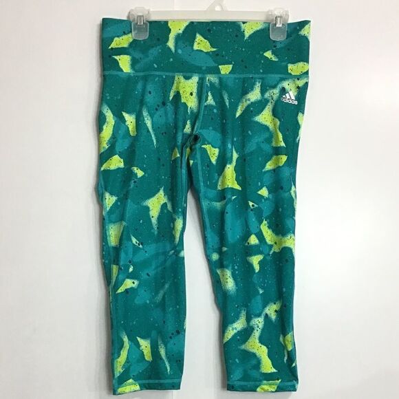 Adidas Studio Crop Leggings Size Large - Picture 3 of 10